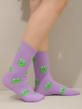 Shein Frog Print Crew Socks