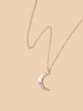 Shein Moon Charm Necklace
