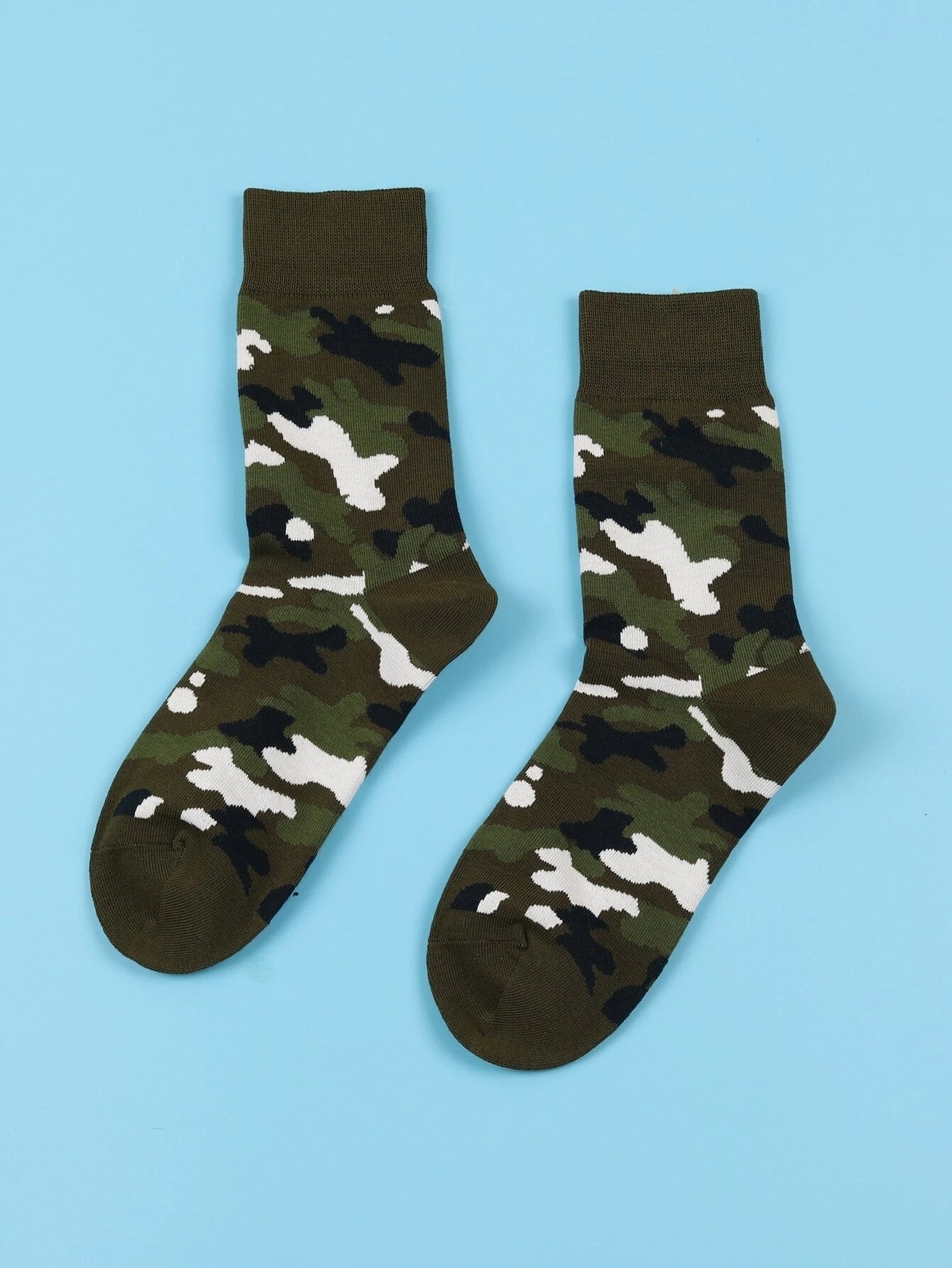  | Shein Camo Print Crew Socks | Socks | Shein | OneHub