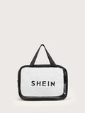 Shein Letter Graphic Clear Makeup Bag