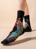  | Shein Figure Graphic Crew Socks | Socks | Shein | OneHub