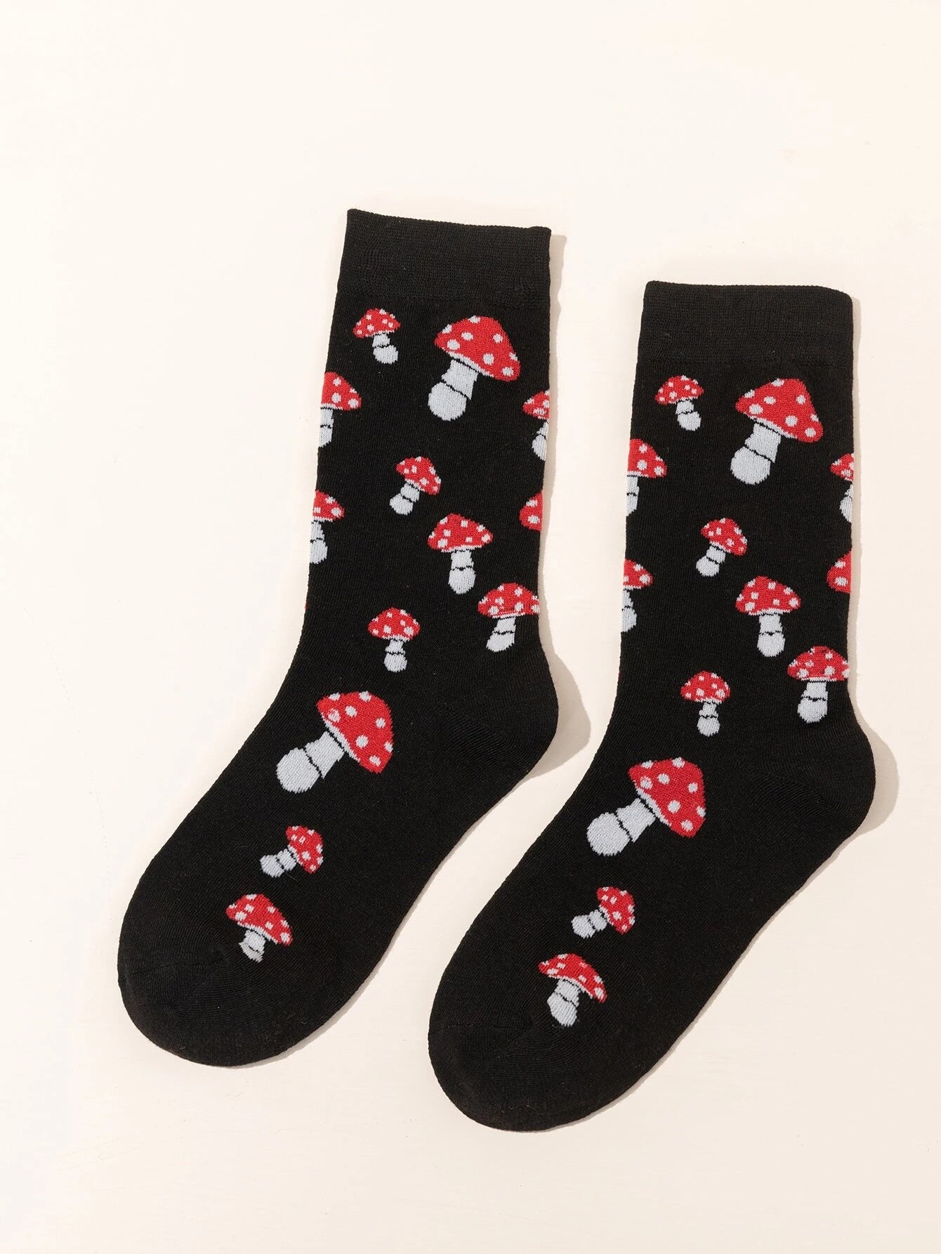  | Shein Mushroom Print Crew Socks | Socks | Shein | OneHub