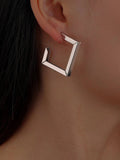 Shein Geometric Cuff Hoop Earrings