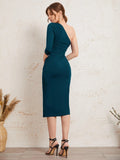  | SHEIN Modely One Shoulder Ruched Bodycon Dress | Dress | Shein | OneHub