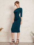 | SHEIN Modely One Shoulder Ruched Bodycon Dress | Dress | Shein | OneHub