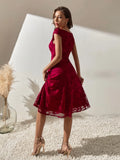  | Shein Fold Pleated Cap Sleeve Dress | Dress | Shein | OneHub