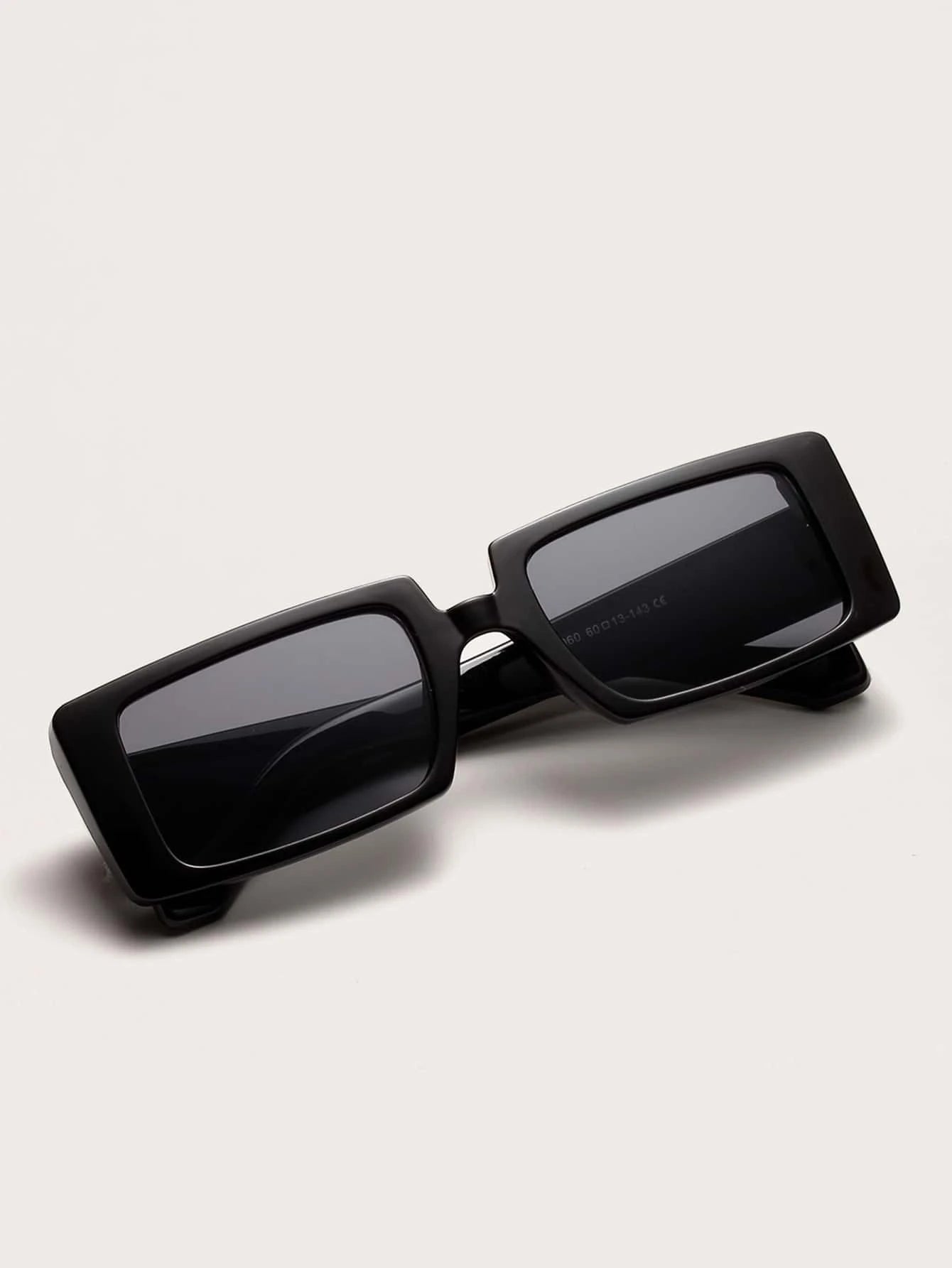 Shein Acrylic Frame Rectangle Fashion Glasses