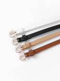 Shein 4pcs Metal Buckle Belt With Hole Punch