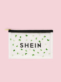 SHEIN Letter Graphic Embroidery Detail Clutch