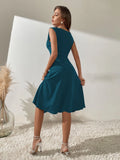  | Shein Solid Pearl Beaded A-line Dress | Dress | Shein | OneHub