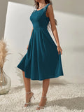  | Shein Solid Pearl Beaded A-line Dress | Dress | Shein | OneHub