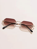  | Shein Geo Frame Rimless Fashion Glasses | Sunglasses | Shein | OneHub