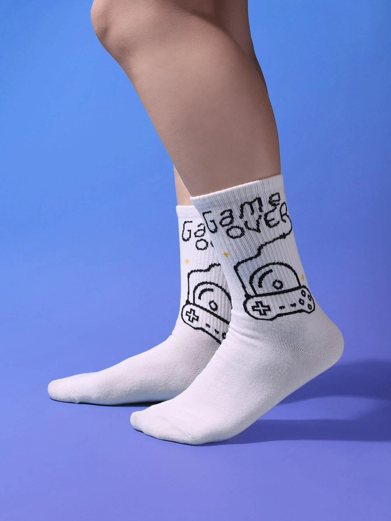  | Shein Cartoon & Letter Graphic Crew Socks | Socks | Shein | OneHub