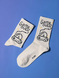  | Shein Cartoon & Letter Graphic Crew Socks | Socks | Shein | OneHub