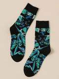  | Shein Plant & Leopard Print Crew Socks | Socks | Shein | OneHub