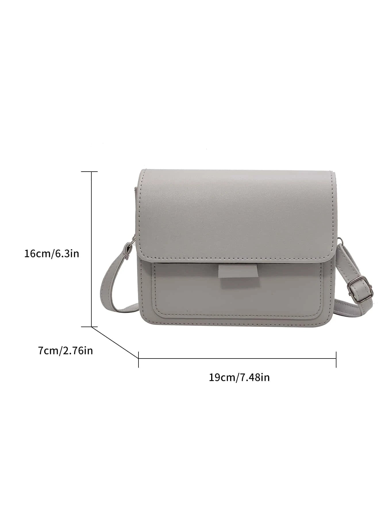 SHEIN Mini Flap Square Bag