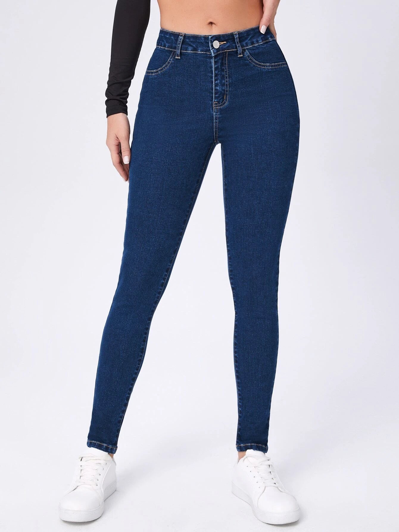 SHEIN High Waist Skinny Jeans