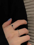 Shein 2pcs Heart Decor Cuff Ring