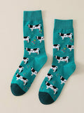 Shein Cow Print Crew Socks