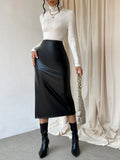  | Shein Split Thigh PU Skirt | Skirt | Shein | OneHub