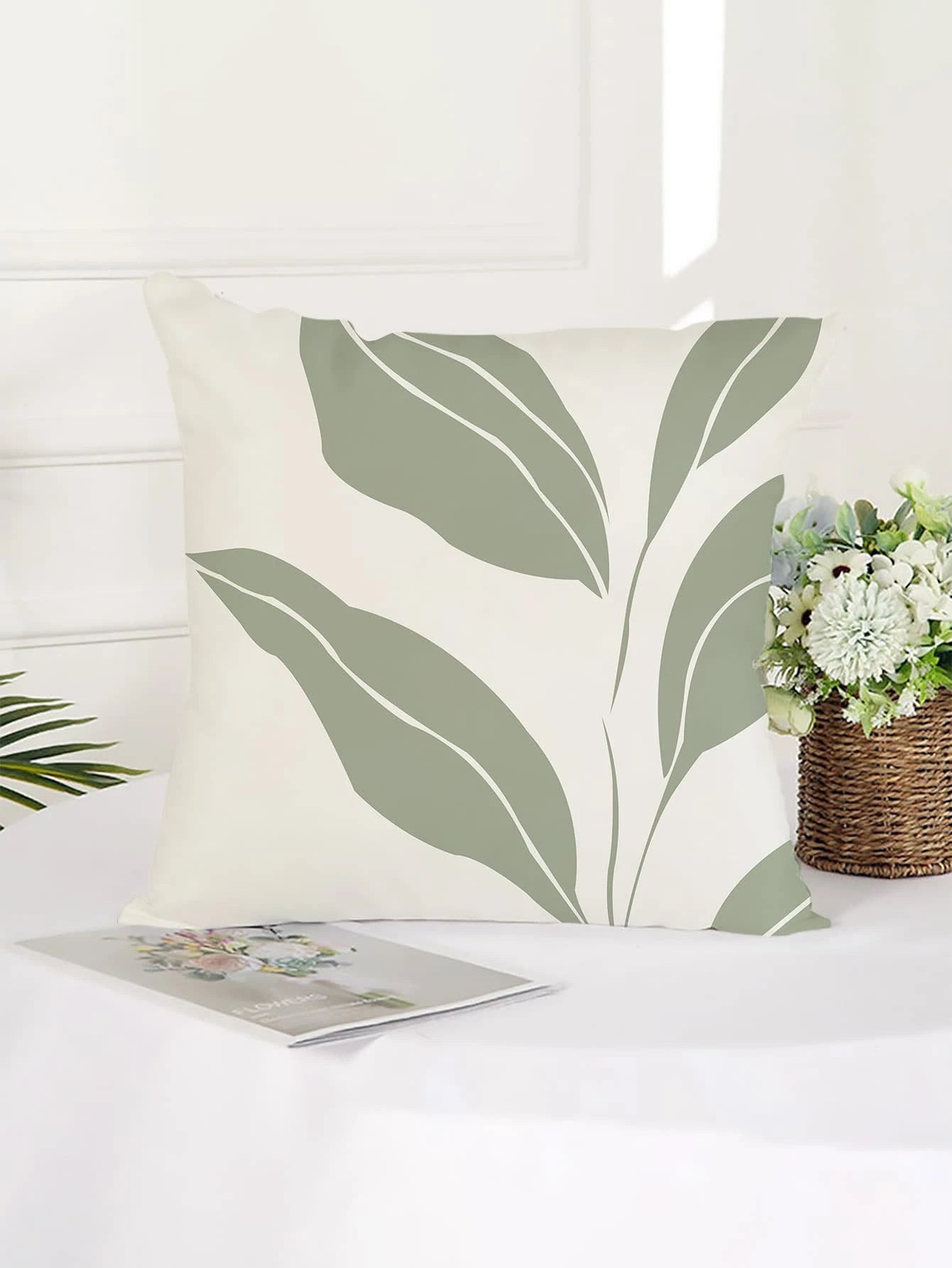  | Shein Leaf Print Cushion Cover Without Filler | Pillow Cover | Shein | OneHub