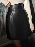  | SHEIN DAZY High Waist PU Leather Skirt | Skirt | Shein | OneHub