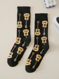  | Shein Musical Instrument Pattern Crew Socks | Socks | Shein | OneHub