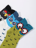  | Shein 3pairs Owl Pattern Crew Socks | Socks | Shein | OneHub