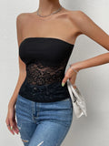  | SHEIN Contrast Lace Tube Top | Top | Shein | OneHub