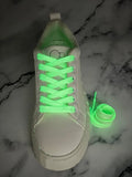 SHEIN 1pair Glow-in-the-dark Shoelaces, Polyester Fashion Accessories