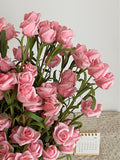 SHEIN 3pcs Rose Imitation Flower