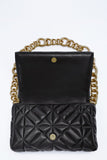 Zara Quilted Shoulder Bag With Chain
