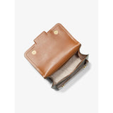 Michael Kors Heather Large Logo Shoulder Bag In Vanilla/Acorn - 30S2G7HL3B