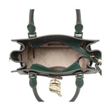 Michael Kors Hamilton Small Leather Satchel Shoulder Bag In RacIng Green - 35T1GHMS1L