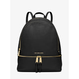 Michael Kors Rhea Large Leather Backpack In Black - 30S5GEZB3L
