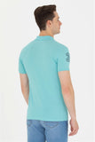 USPA Men's Mint Basic Polo Neck T-Shirt