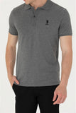 USPA Men's Anthracite Melange Basic T-Shirt