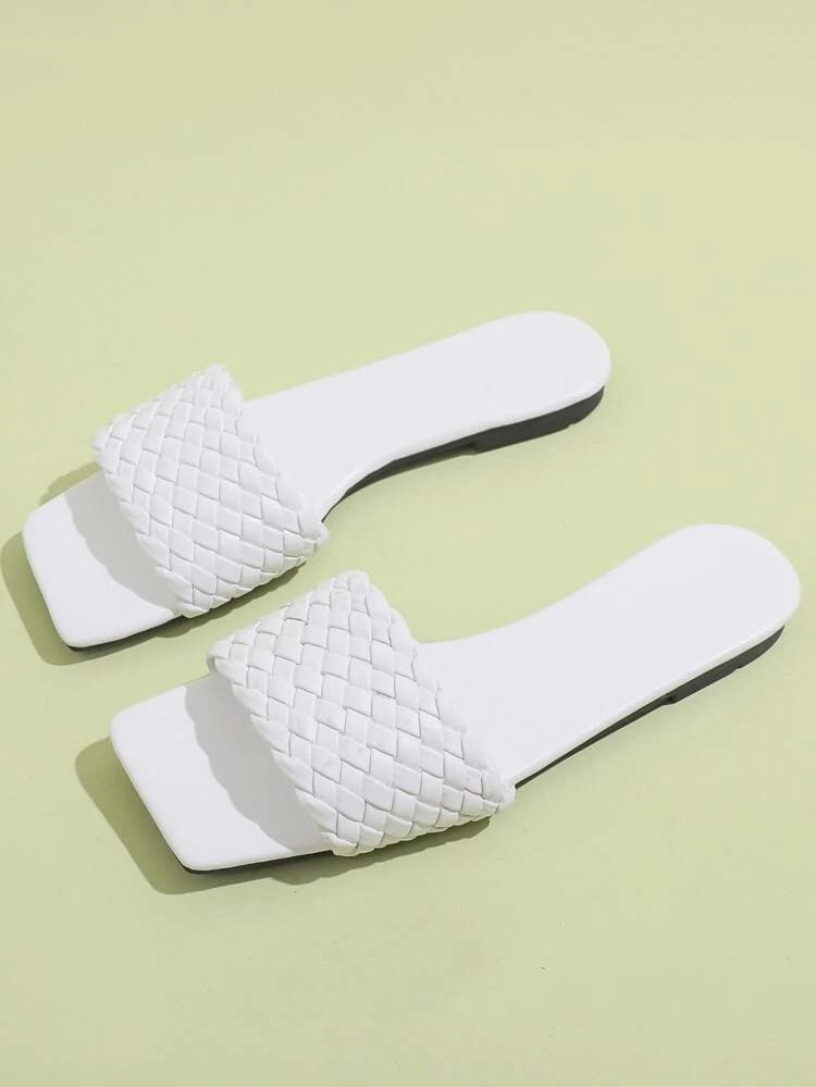 Shein Braided Wide Fit Slide Sandals