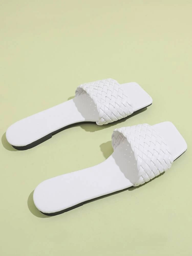 Shein Braided Wide Fit Slide Sandals
