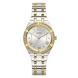 Guess Cosmo Two-tone Stainless Steel Silver Dial Quartz Watch for Ladies - GW0033L4