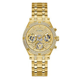 Guess Heiress Gold Stainless Steel Gold Dial Chronograph Quartz Watch for Ladies - GW0440L2