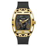Guess Legend Black Silicone Strap Black Dial Quartz Watch for Gents - GW0500G1