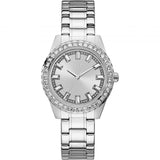 Guess Sparkler Silver Stainless Steel Silver Dial Quartz Watch for Ladies - GW0111L1