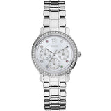 Guess Enchanting Silver Stainless Steel Silver Dial Quartz Watch for Ladies - W0305L1
