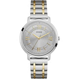 Guess Montauk Two-tone Stainless Steel Silver Dial Quartz Watch for Ladies - W0933L5