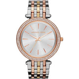 Michael Kors Darci Two-tone Stainless Steel Silver Dial Quartz Watch for Ladies - MK-3203