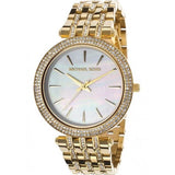 Michael Kors Darci Gold Stainless Steel Mother of pearl Dial Quartz Watch for Ladies - MK-3219