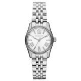 Michael Kors Lexington Silver Stainless Steel Silver Dial Quartz Watch for Ladies - MK-3228