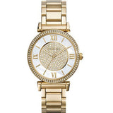 Michael Kors Catlin Gold Stainless Steel Mother of pearl Dial Quartz Watch for Ladies - MK-3332