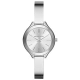 Michael Kors Runway Silver Stainless Steel Silver Dial Quartz Watch for Ladies - MK-3454